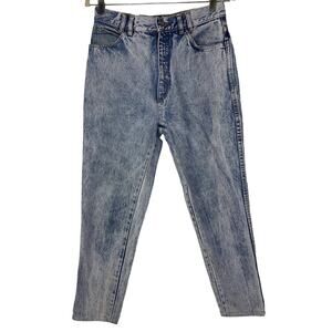 Vintage Lee Women's 28 x 27 Jeans Denim Stone‎ Wash Western Cowgirl Talon Zipper